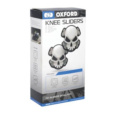 Слайдеры Oxford Skull Knee Sliders White