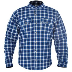 Мотокуртка (рубашка) Oxford Kickback Shirt Checker Blue / White S