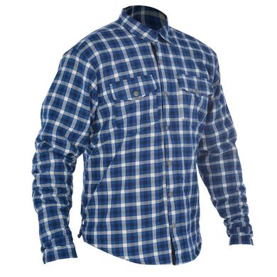 Мотокуртка (сорочка) Oxford Kickback Shirt Checker Blue / White S