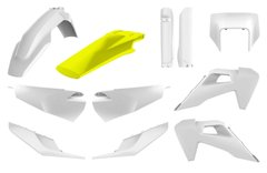 Пластик Polisport ENDURO kit - Husqvarna (20-) White/Yellow Husqvarna