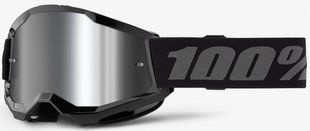 Дитячі окуляри 100% STRATA 2 Youth Black - Mirror Silver Lens, Mirror Lens