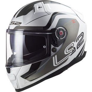 Мотошолом LS2 FF811 Vector II Metric White Titanium Silver ECE2206 XS