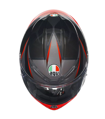 Мотошолом AGV K6 S (E2206) SLASHCUT black/grey/red L