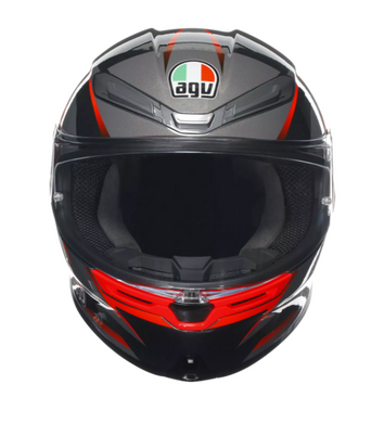 Мотошолом AGV K6 S (E2206) SLASHCUT black/grey/red L