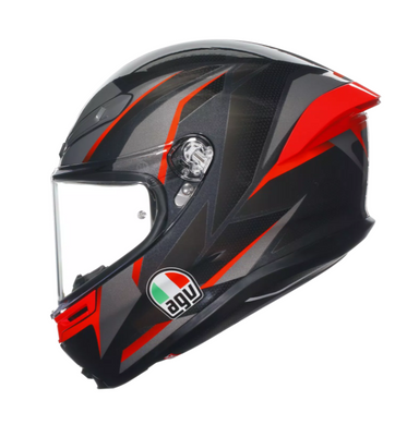 Мотошолом AGV K6 S (E2206) SLASHCUT black/grey/red L