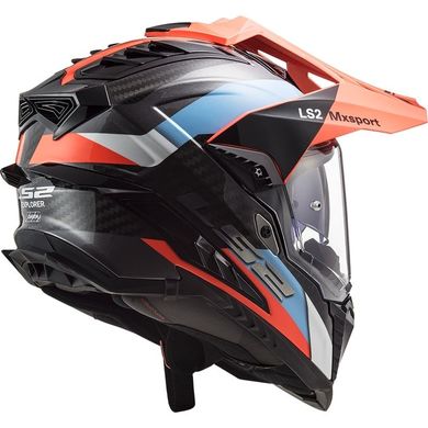 Мотошлем LS2 MX701 C Explorer Frontier Blue Fluo Orange XL