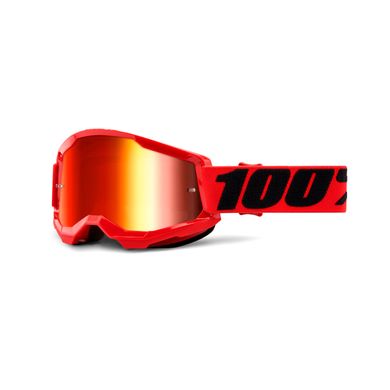 Маска кросова 100% STRATA Goggle II Red - Mirror Red Lens