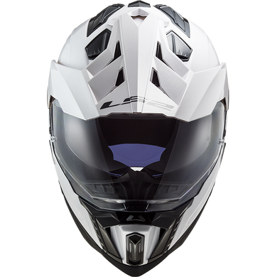 Мотошлем LS2 MX701 Explorer Solid Gloss White XS