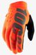 Мотоперчатки подростковые теплые Ride 100% BRISKER Glove Fluo Orange YXL (8)