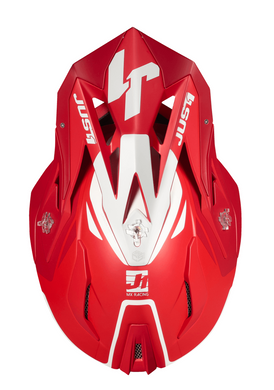 Мотошлем Just1 J18 Pulsar Mips Red - White - Matt S