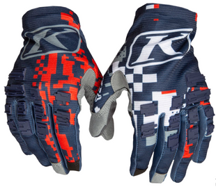 Мотоперчатки детские KLIM XC Lite Glove Youth YXL Digital Chaos Red