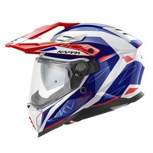 Мотошолом Kappa KV33F Wizard Gloss White Blue Red M