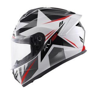 Мотошолом Kappa KV51F Zenith Gloss White Black Red S