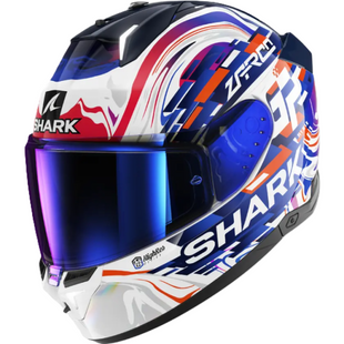 Мотошолом Shark Skwal i3 Replica Zarco French GP White Purple Blue M
