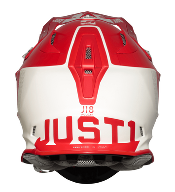 Мотошлем Just1 J18 Pulsar Mips Red - White - Matt S