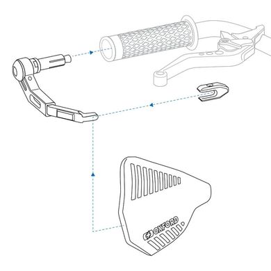 Защита рук Oxford Premium Handguard with Aluminium Lever Guards Pair