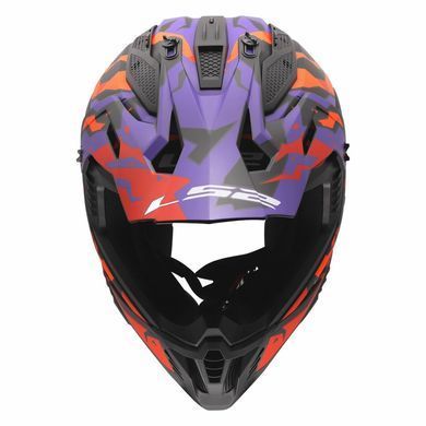 Мотошолом LS2 MX708 Fast 2 GROTESK Purple Orange L