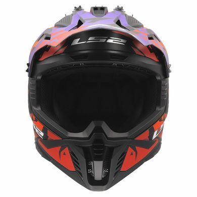 Мотошолом LS2 MX708 Fast 2 GROTESK Purple Orange L