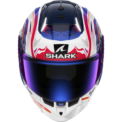 Мотошолом Shark Skwal i3 Replica Zarco French GP White Purple Blue M