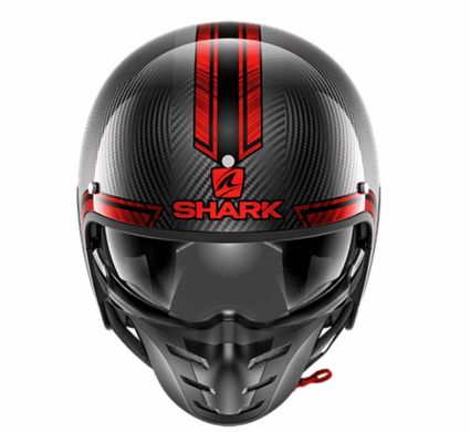 Мотошлем SHARK S-DRAK CARBON VINTA black red S