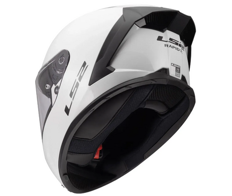 Мотошолом LS2 FF820 Rapid 3 Solid Gloss White M