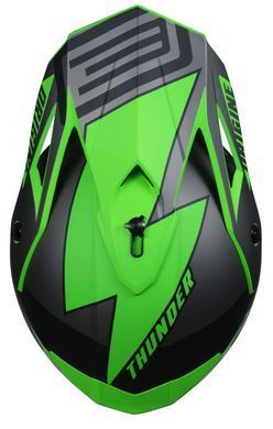 Мотошлем Origine Hero Thunder Titanium Black Fluo Green Matt