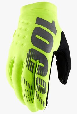 Зимові перчатки 100% BRISKER Glove Fluo Yellow L (10)