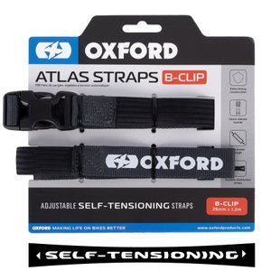 Ремені багажні Oxford Atlas B-Clip 26mm x 1.2M Asphalt (Pair)