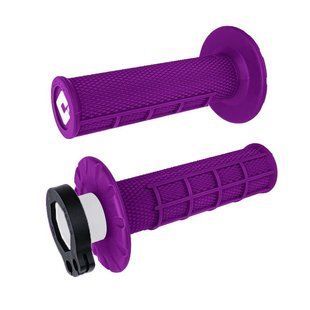 Мото гріпси ODI HALF-WAFFLE MX V2 Lock-On Purple