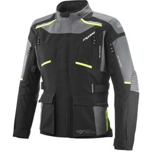 Мотокуртка Ixon MIDGARD black grey bright yellow XL