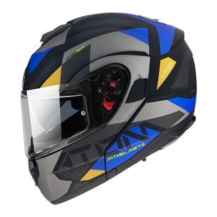 Мотошлем MT ATOM SV W17 A2 Matt Gray Blue L