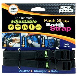 Ремені багажні Oxford ROK Straps MD 16mm Adj Black