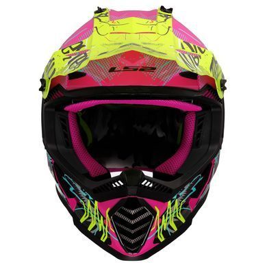 Мотошолом дитячий LS2 MX437 Fast 2 Mini Gorilla Purple YL