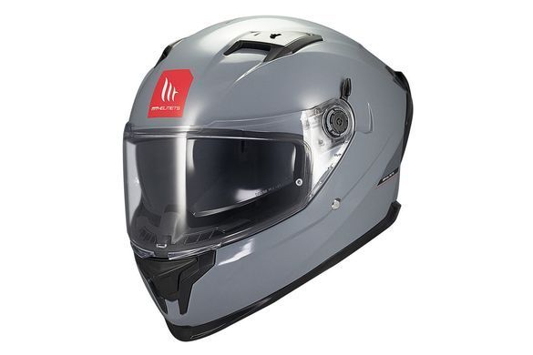 Мотошолом MT BRAKER SV Solid Gloss Grey A12 L