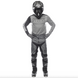 Мотокостюм FASTHOSE Carbon Method Gray/Black 32/M