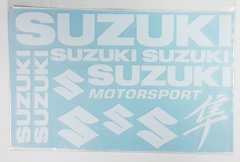 Наклейка лист Suzuki під оригінал біла