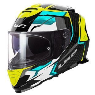 Мотошолом LS2 FF800 Storm 2 Tracker Black H-V Yellow XXL