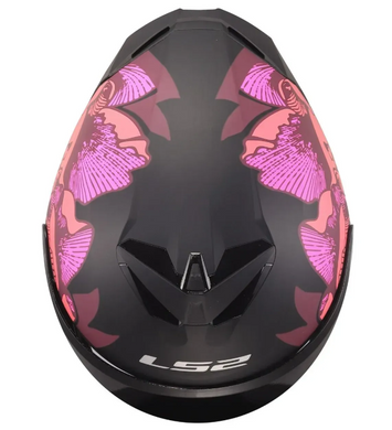 Мотошолом LS2 FF820 Rapid 3 Poppies 2 Black Pink XS