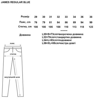 Мотоджинси одношарові PandoMoto JAMES Regular Blue AA W34-L32