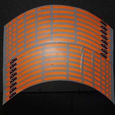 Наклейка на обод колеса KTM Orange
