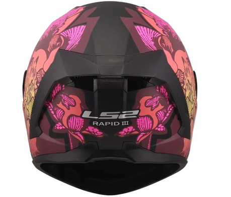 Мотошолом LS2 FF820 Rapid 3 Poppies 2 Black Pink XS