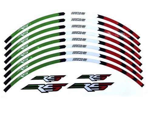 Наклейка на обод колеса RC Racing Green-Red