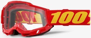 Дитячі кросові окуляри 100% ACCURI 2 Youth Goggle Red Clear Lens