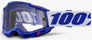 Маска кросова 100% ACCURI 2 Enduro Goggle [Blue], Dual Clear Lens