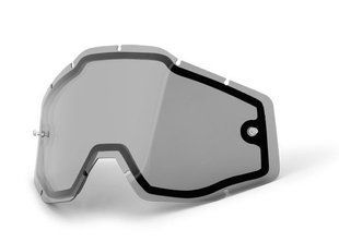 Лінза 100% RACECRAFT/ACCURI/STRATA Enduro Dual Replacement Lens - Smoke, Dual Clear Lens