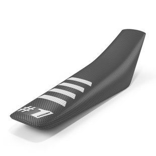 Чохол для мотосидіння Onegripper - RIBBED Dark Grey/White
