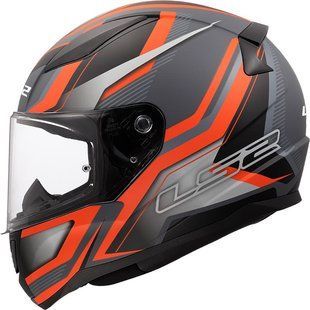 Мотошлем LS2 FF353 Rapid 2 Flitz Orange Grey L