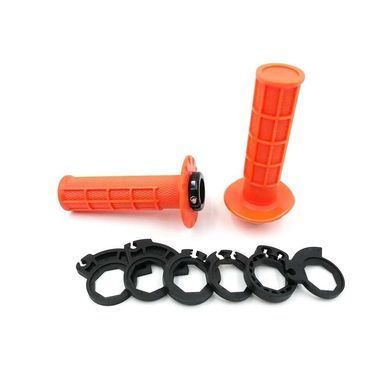 Мото гріпси ODI HALF-WAFFLE MX V2 Lock-On Flo-Orange