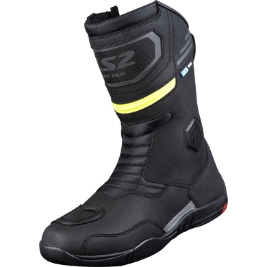 Мотоботы LS2 Goby Man Boots WP Black Hi-Vis Yellow 46