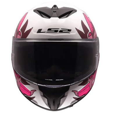 Мотошолом LS2 FF820 Rapid 3 Poppies 2 White Pink XS